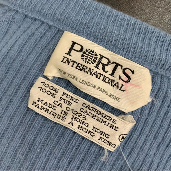 PORTS Vintage International cashmere AND butter cream cardigan - Picture 5 of 9